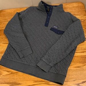 Men’s Patagonia Grey Quilted Pullover - XL